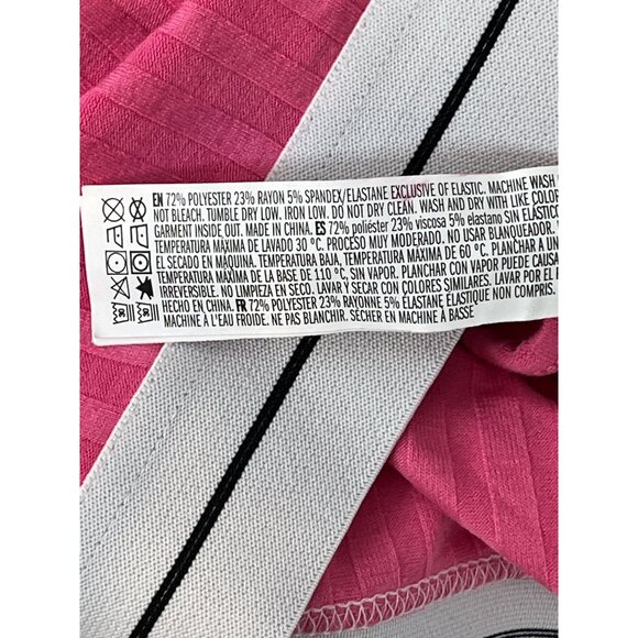 Forever 21 Pink Ribbed Crop Tank Top Women’s Medium Sleeveless Casual Tee - Picture 12 of 12